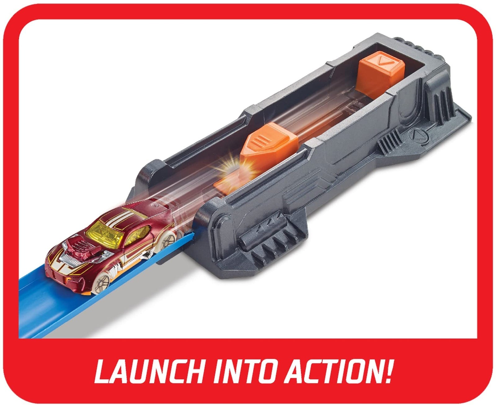 Hot Wheels Corkscrew Crash Track with Motorized Boosters [Amazon Exclusive]