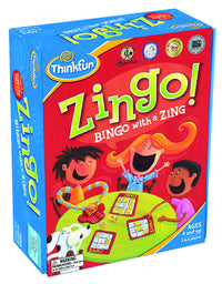 ThinkFun Zingo Bingo Award Winning Preschool Game for Pre-Readers and Early Readers Age 4 and Up - One of the Most Popular Board Games for Boys and Girls and their Parents, Amazon Exclusive Version
