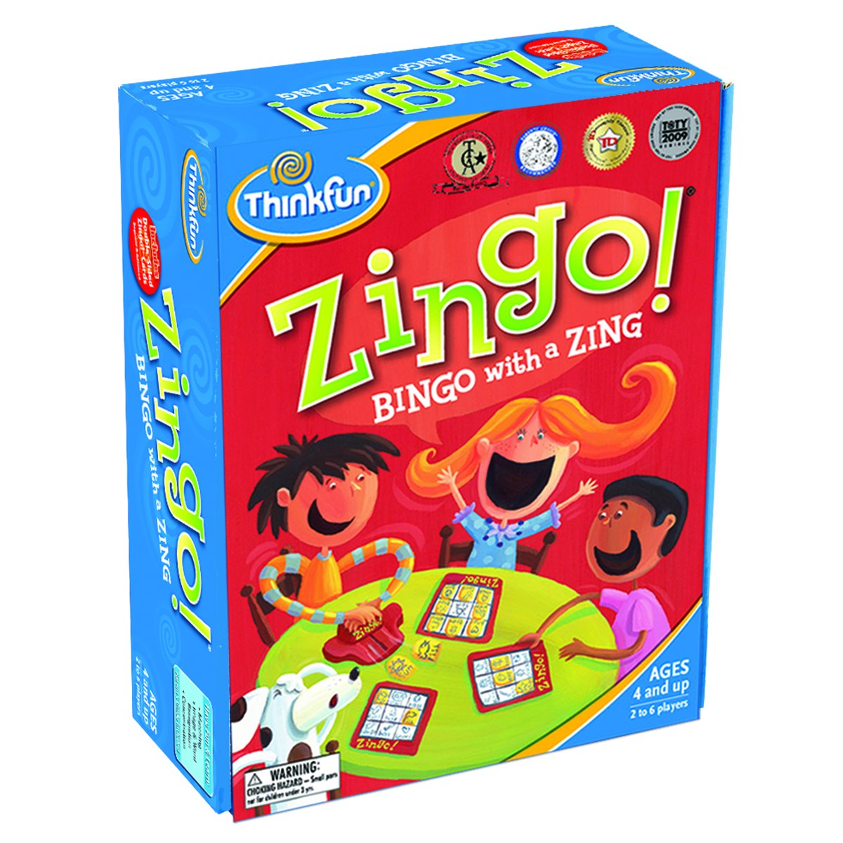 ThinkFun Zingo Bingo Award Winning Preschool Game for Pre-Readers and Early Readers Age 4 and Up - One of the Most Popular Board Games for Boys and Girls and their Parents, Amazon Exclusive Version