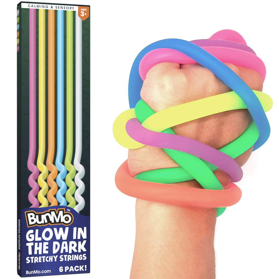 Stretchy Calming Noodle Autism Toys - Glow in The Dark for Sensory Fun. Ideal Stocking Stuffers & Stocking Stuffers for Teens.