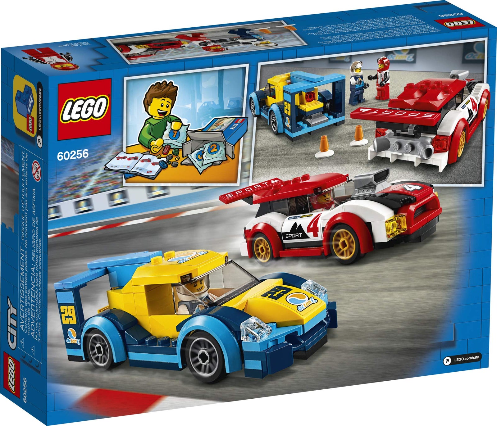 LEGO City Racing Cars 60256 Fun, Buildable Toy for Kids (190 Pieces)