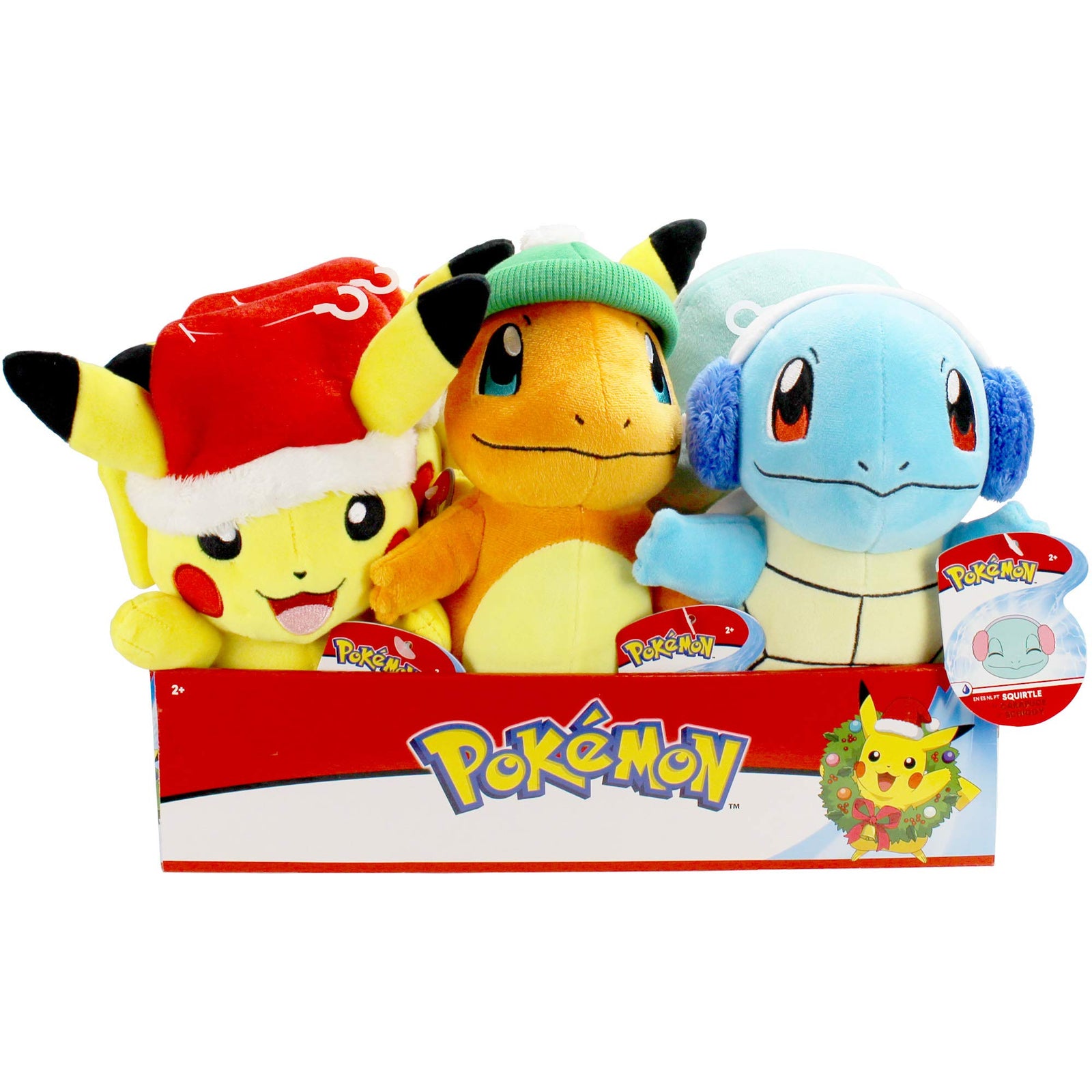 Pokemon Pikachu Holiday Seasonal Plush, 8-Inch Plush Toy, Includes Santa Hat Accessory - Super Soft Plush, Authentic Details - Perfect for Playing, Displaying & Gifting - Gotta Catch ‘Em All