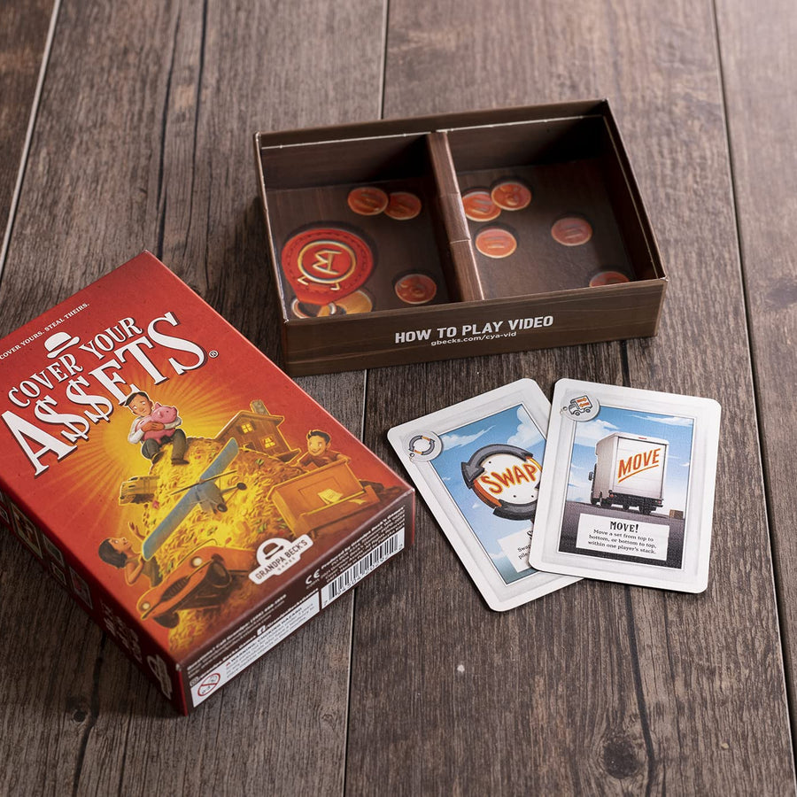 Grandpa Beck’s Cover Your Assets Card Game | Fun Family-Friendly Set-Collecting Game | Enjoyed by Kids, Teens, and Adults | From the Creators of Skull King | Ideal for 4-6 Players Ages 7+