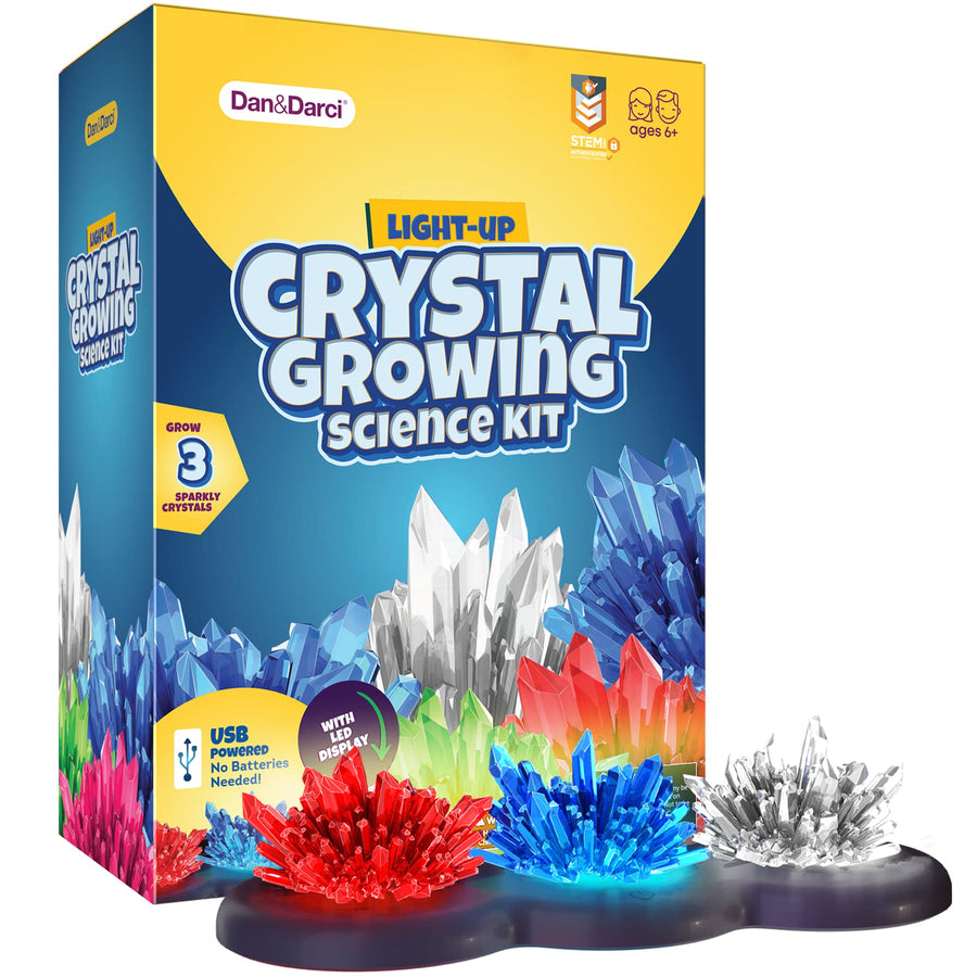 Crystal Growing Kit for Kids - Science Experiments for Boys and Girls Ages 6-12 Year Old Girl Gifts - Boy Craft Toys STEM Crafts Activities, DIY Projects Kits - Gift for Kids age 6 7 8 9 10 11 & 12