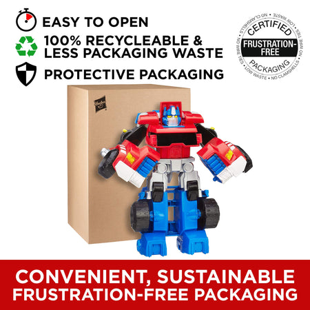 Playskool Heroes Transformers Rescue Bots Optimus Prime Action Figure, Ages 3-7 (Amazon Exclusive)