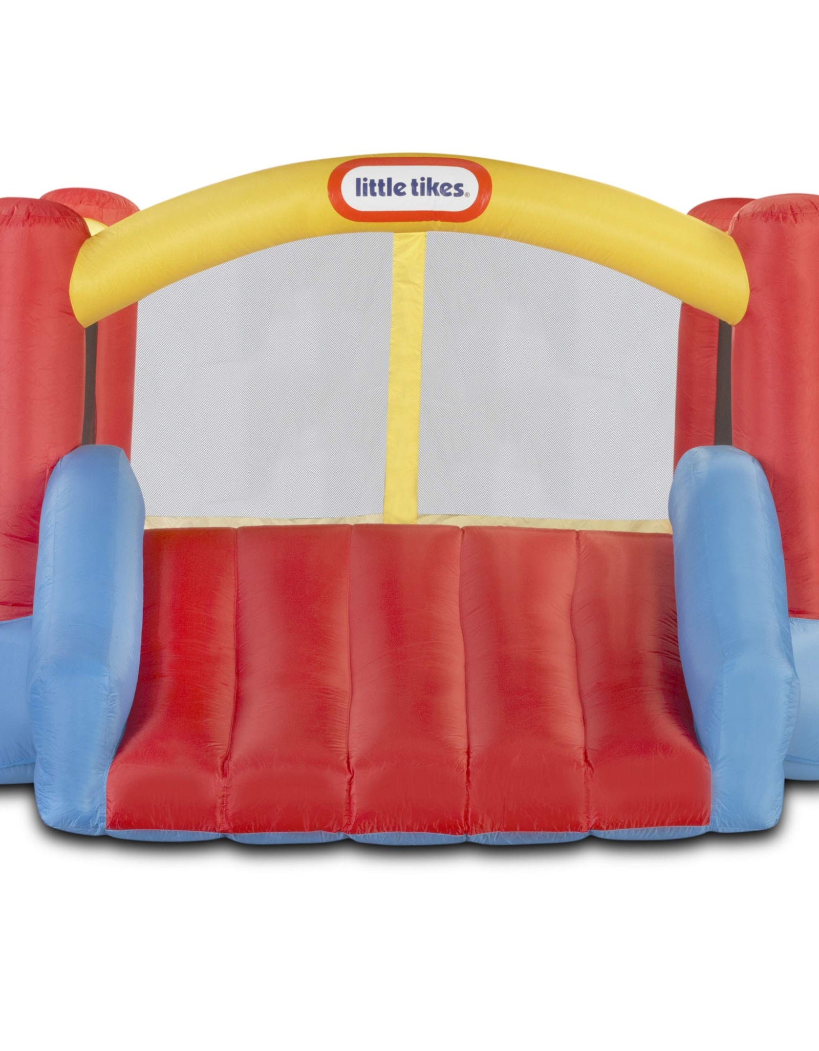 Little Tikes Jump 'n Slide Bouncer - Inflatable Jumper Bounce House Plus Heavy Duty Blower With GFCI, Stakes, Repair Patches, And Storage Bag 106.2 Inch x 137.7 Inch x 65.7 Inch Ages 3-8 Years