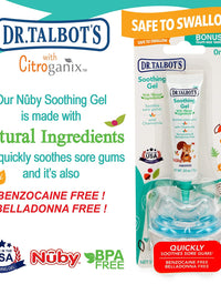Dr. Talbot's Naturally Inspired Soothing Gel for Sore Gums with Bonus Gum-EEZ Teether Combo, Benzocaine Free, Belladonna Free, 0.53 Fluid Ounce
