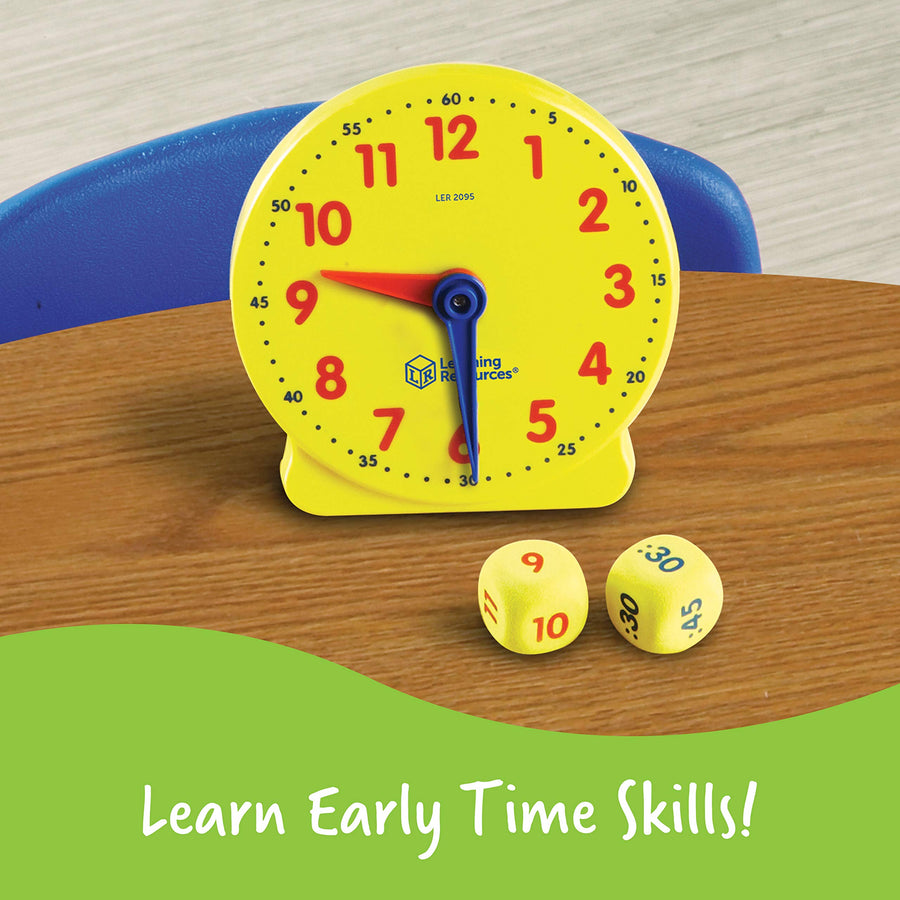 Learning Resources Time Activity Set, Homeschool, Back to School Activities, School Preparation Toys, Analog Clock, Tactile Learning, 41 Pieces, Ages 5+
