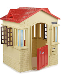 Little Tikes Cape Cottage Playhouse with Working Doors, Windows, and Shutters - Tan
