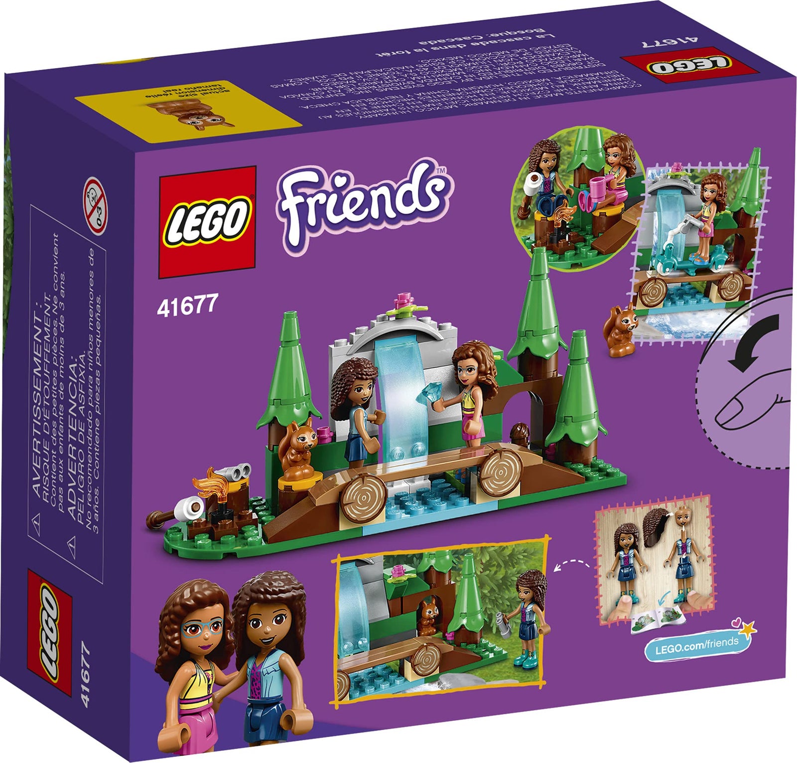 LEGO Friends Forest Waterfall 41677 Building Kit; Includes a Squirrel Toy; Ideal Gift for Kids Who Love Nature Toys; New 2021 (93 Pieces)