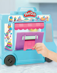 Play-Doh Ice Cream Truck Playset, Pretend Play Toy for Kids 3 Years and Up with 20 Tools, 5 Modeling Compound Colors, Over 250 Possible Combinations
