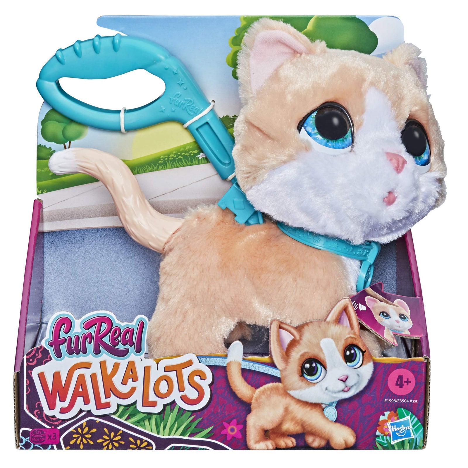 FurReal Walkalots Big Wags Interactive Kitty Toy, Fun Pet Sounds and Bouncy Walk, Ages 4 and up (F1998)