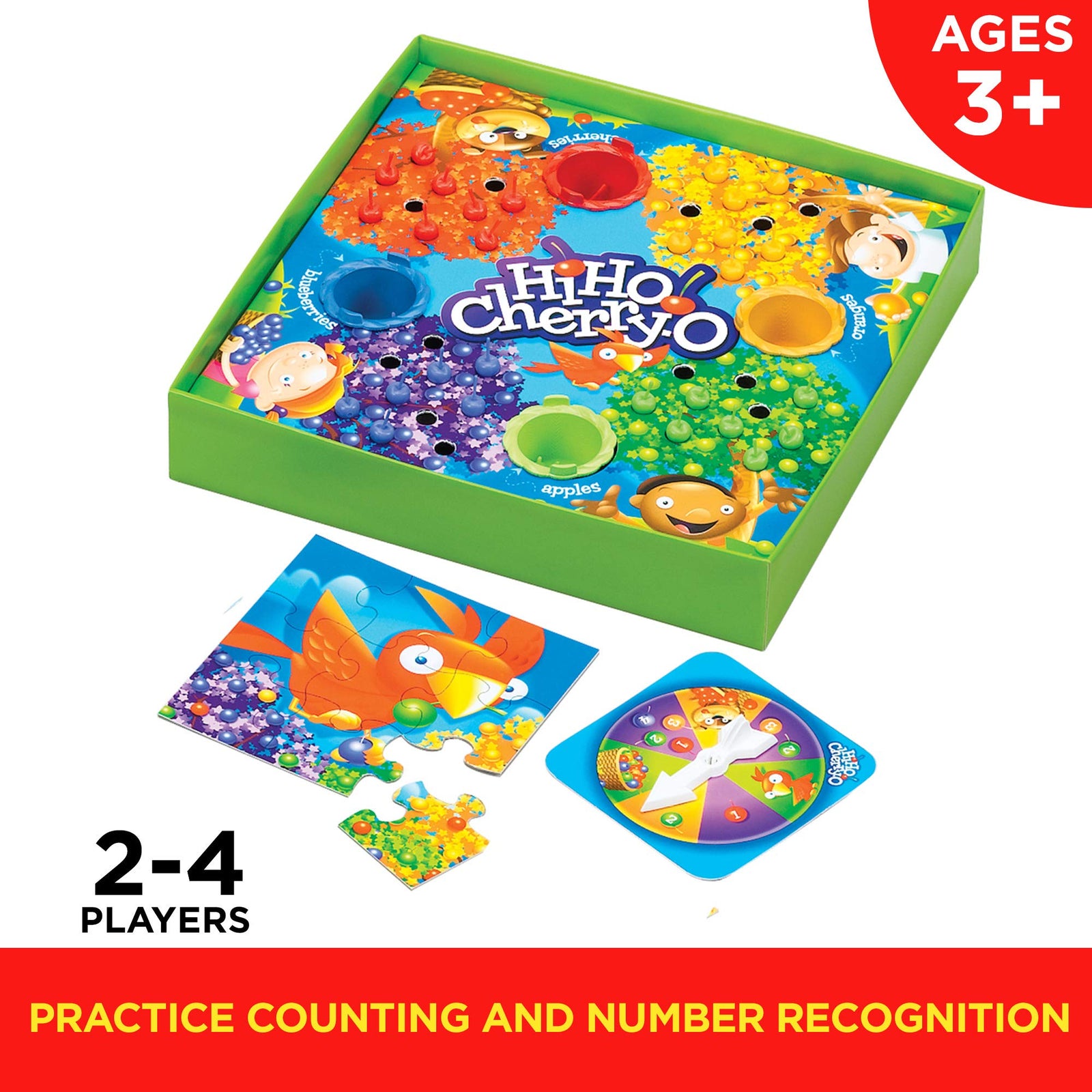 Hasbro Hi Ho! Cherry-O Board Game for 2 to 4 Players Kids Ages 3 and Up (Amazon Exclusive)