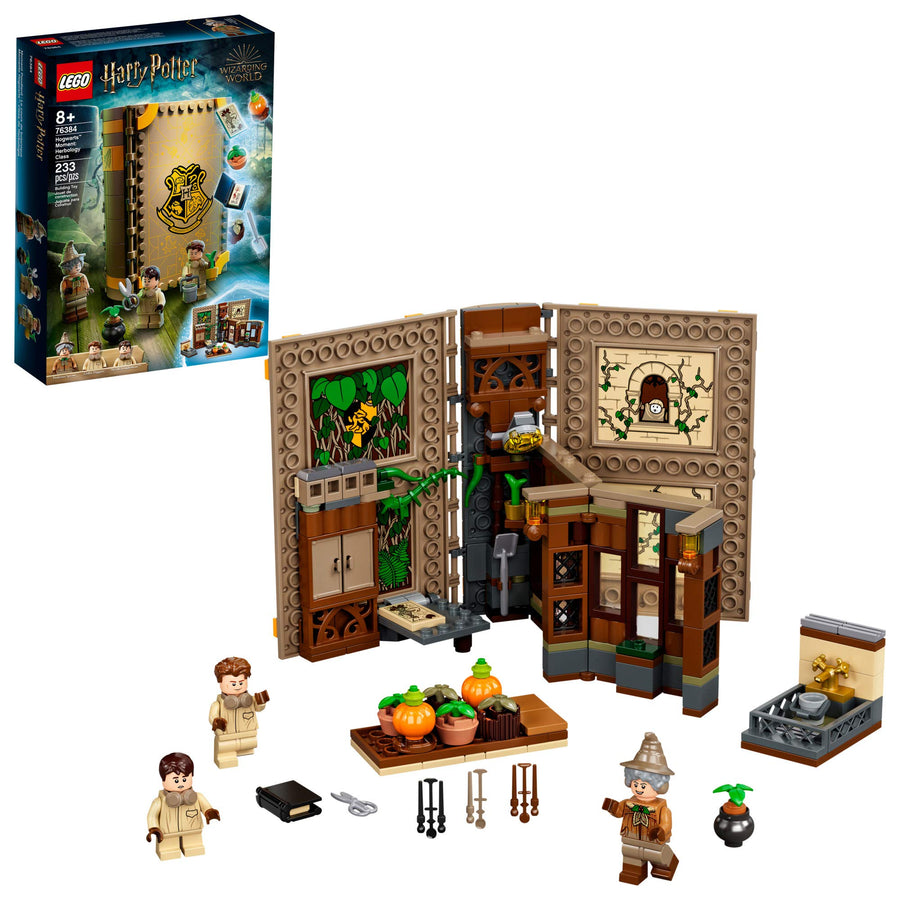 LEGO Harry Potter Hogwarts Moment: Herbology Class 76384 Professor Sprout’s Classroom in a Brick Book Playset, New 2021 (233 Pieces)