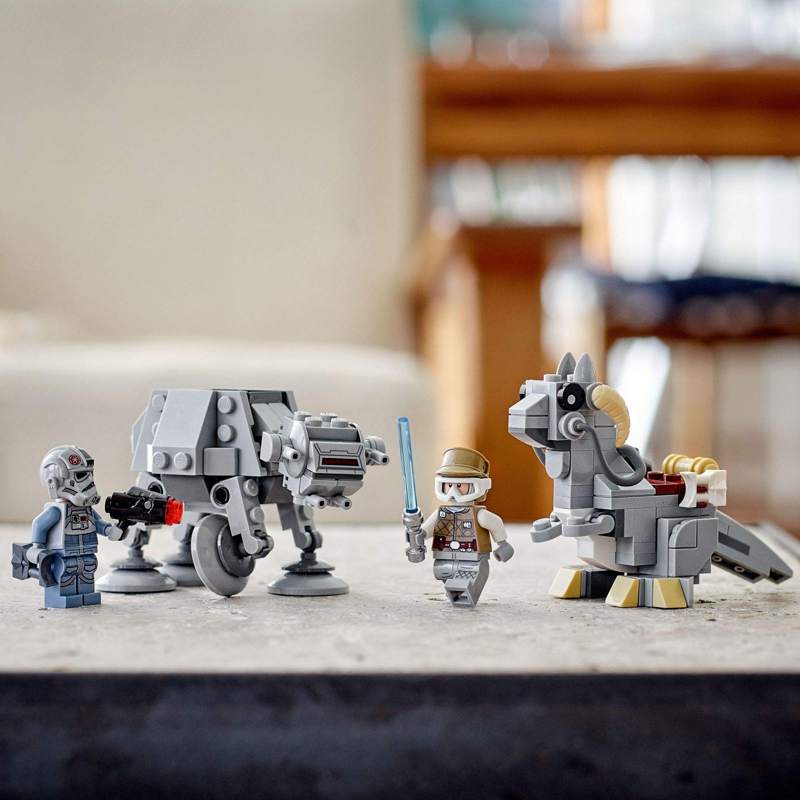 LEGO Star Wars at-at vs. Tauntaun Microfighters 75298 Building Kit; Awesome Buildable Toy Playset for Kids Featuring Luke Skywalker and at-at Driver Minifigures, New 2021 (205 Pieces)