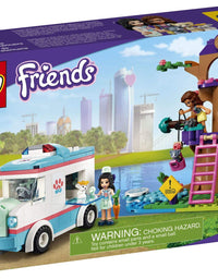 LEGO Friends Vet Clinic Ambulance 41445 Building Kit; Collectible Toy with Ambulance, Rabbit and Kitten Toys, Children’s Vet Kit and Olivia and Emma Mini-Dolls, New 2021 (304 Pieces)

