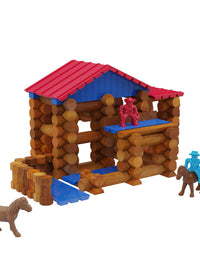 Lincoln Logs Centennial Edition Tin Amazon Exclusive-150+ Pieces-Real Wood-Ages 3+-Best Retro Building Gift Set for Boys/Girls-Creative Construction Engineering-Top Blocks Kit-Preschool Education Toy
