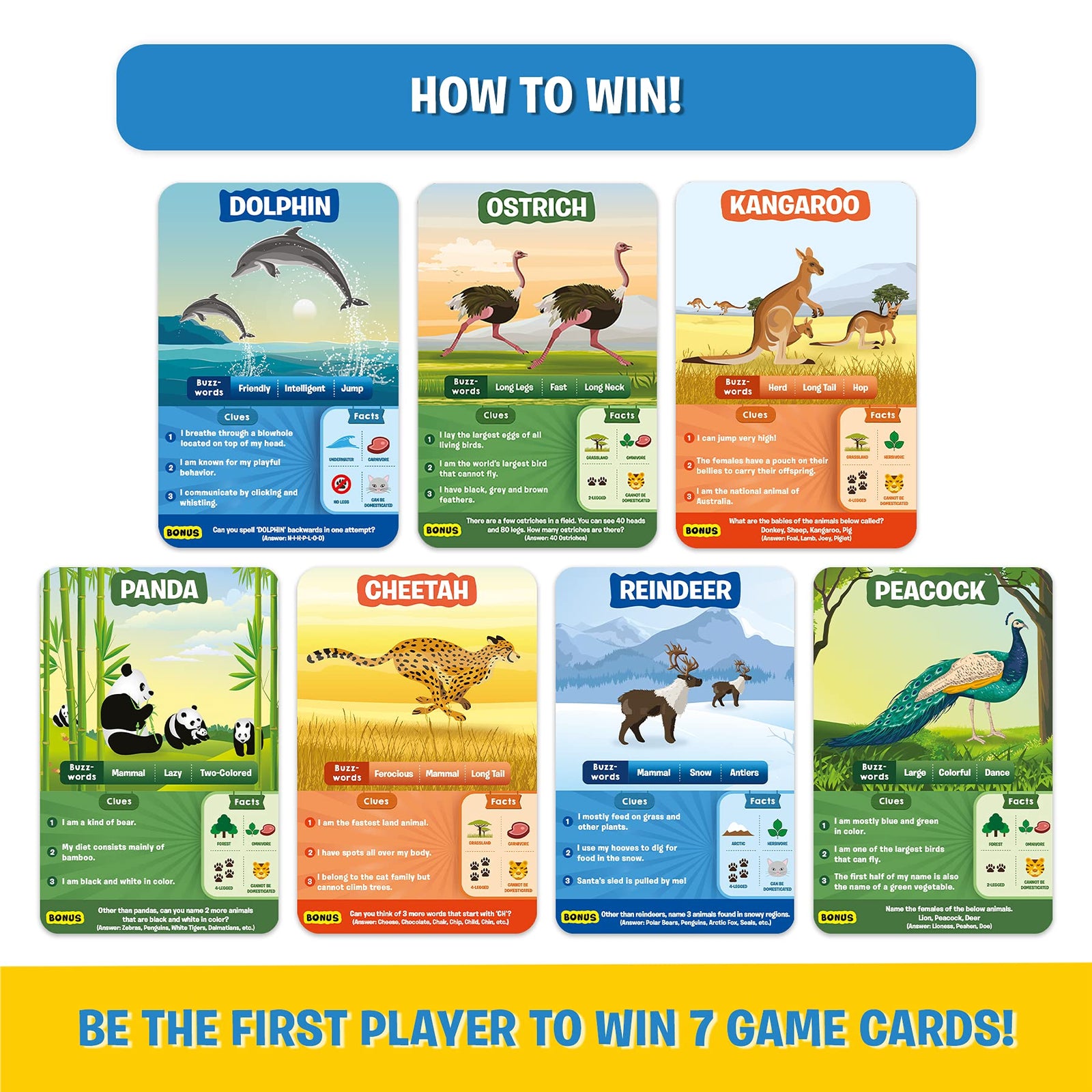 Skillmatics Card Game : Guess in 10 Animal Planet | Gifts for Ages 6 and Up | Super Fun for Travel & Family Game Night