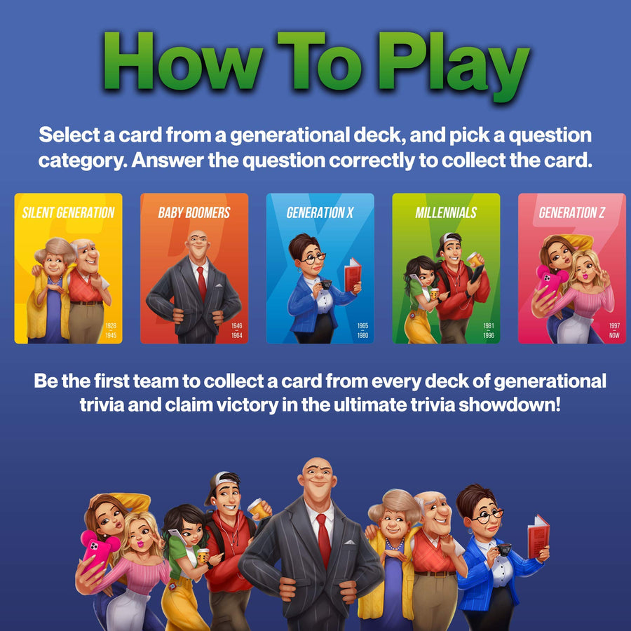 OK Boomer Trivia Card Game | Perfect Tabletop Game for Family Game Night | Trivia for All Ages 12+