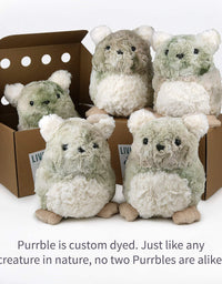 Purrble - Calming Toy Companion with Dynamic Heartbeat and Soothing Purr - Interactive Plush Companion for All Ages - Stuffed Animal Doll for Emotion Regulation - Cuddle and Pet Plushies
