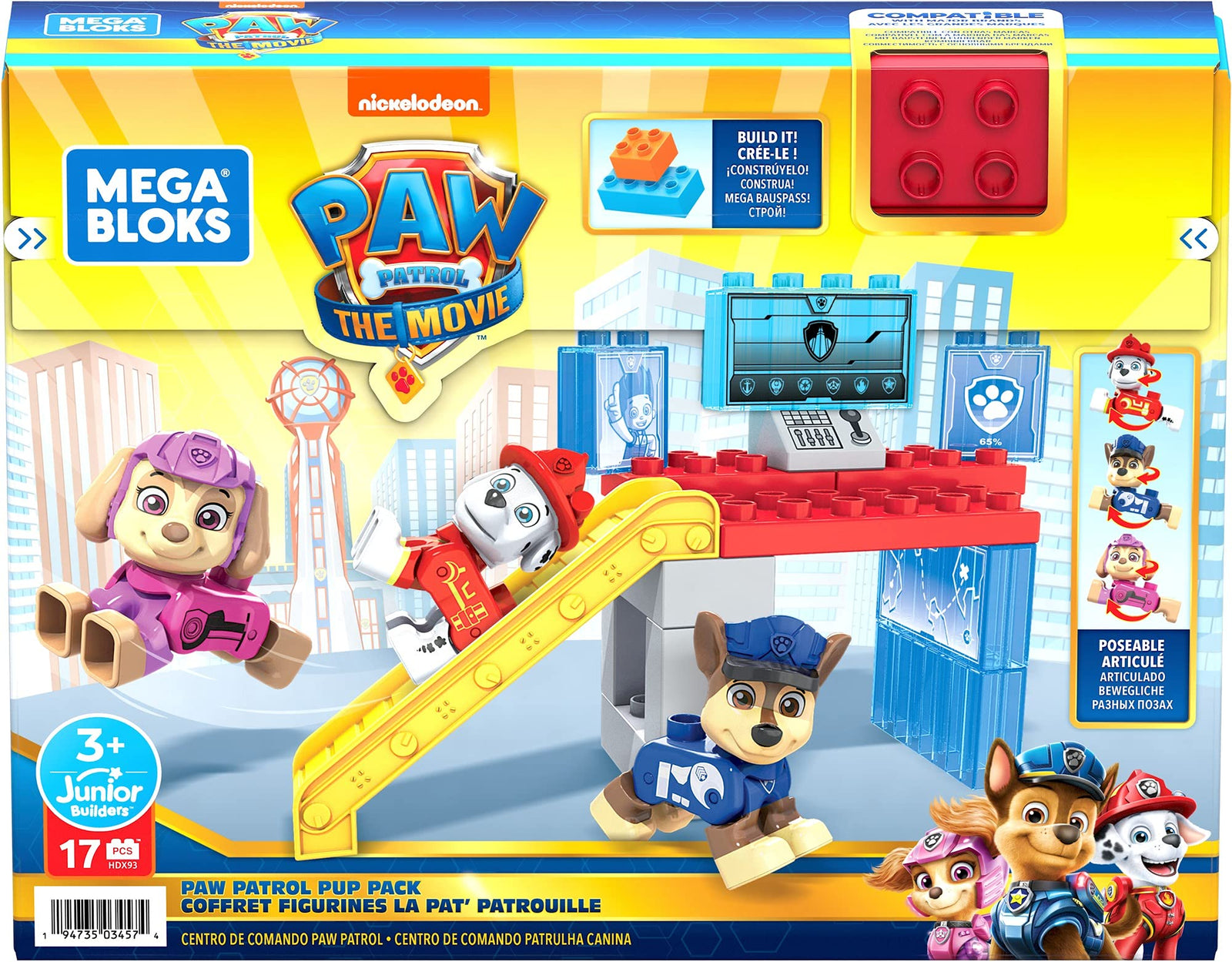 Mega Bloks Paw Patrol Pup Pack, Bundle Building Toys for Toddlers