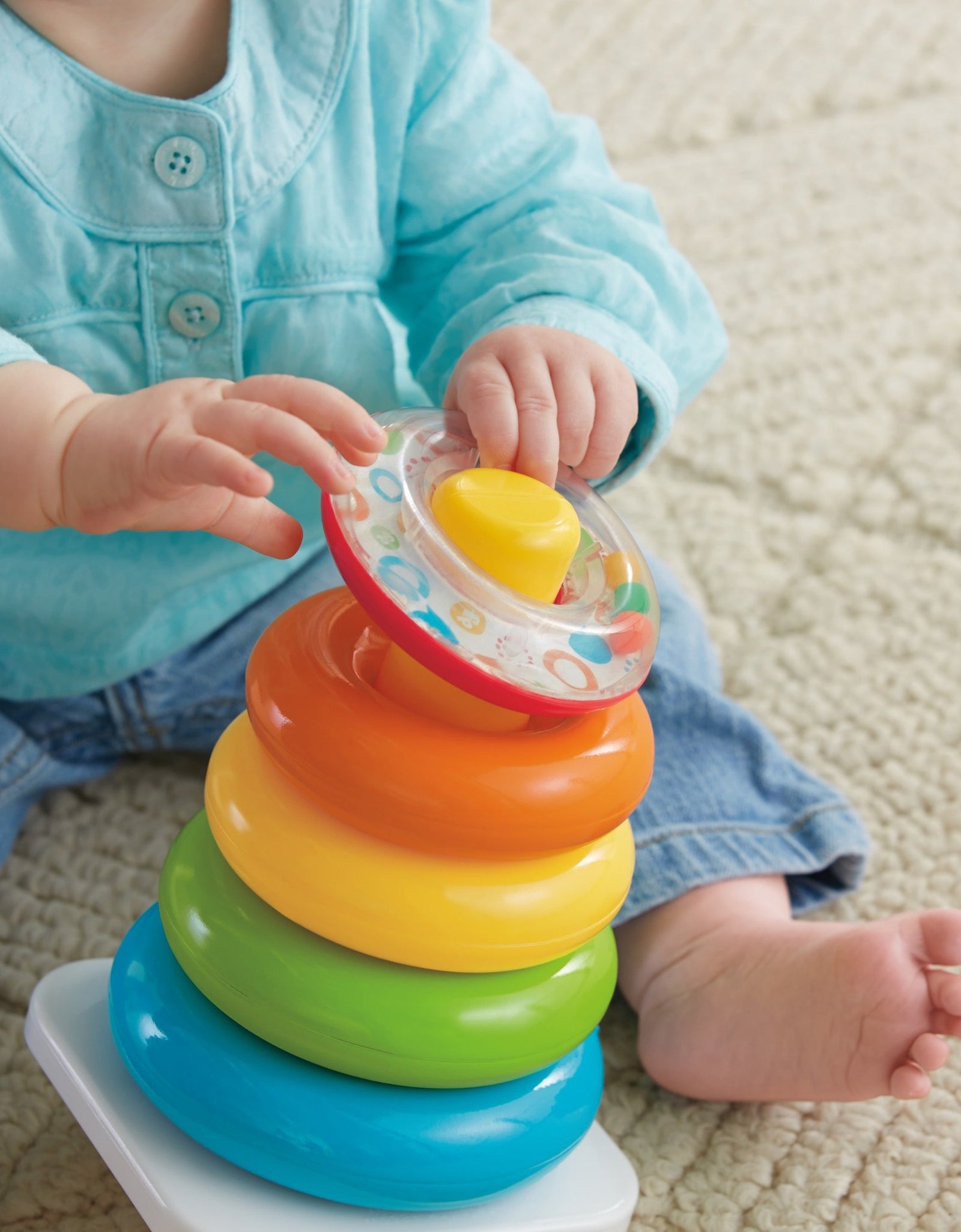 Fisher-Price Rock-a-Stack and Baby's First Blocks Bundle [Amazon Exclusive]