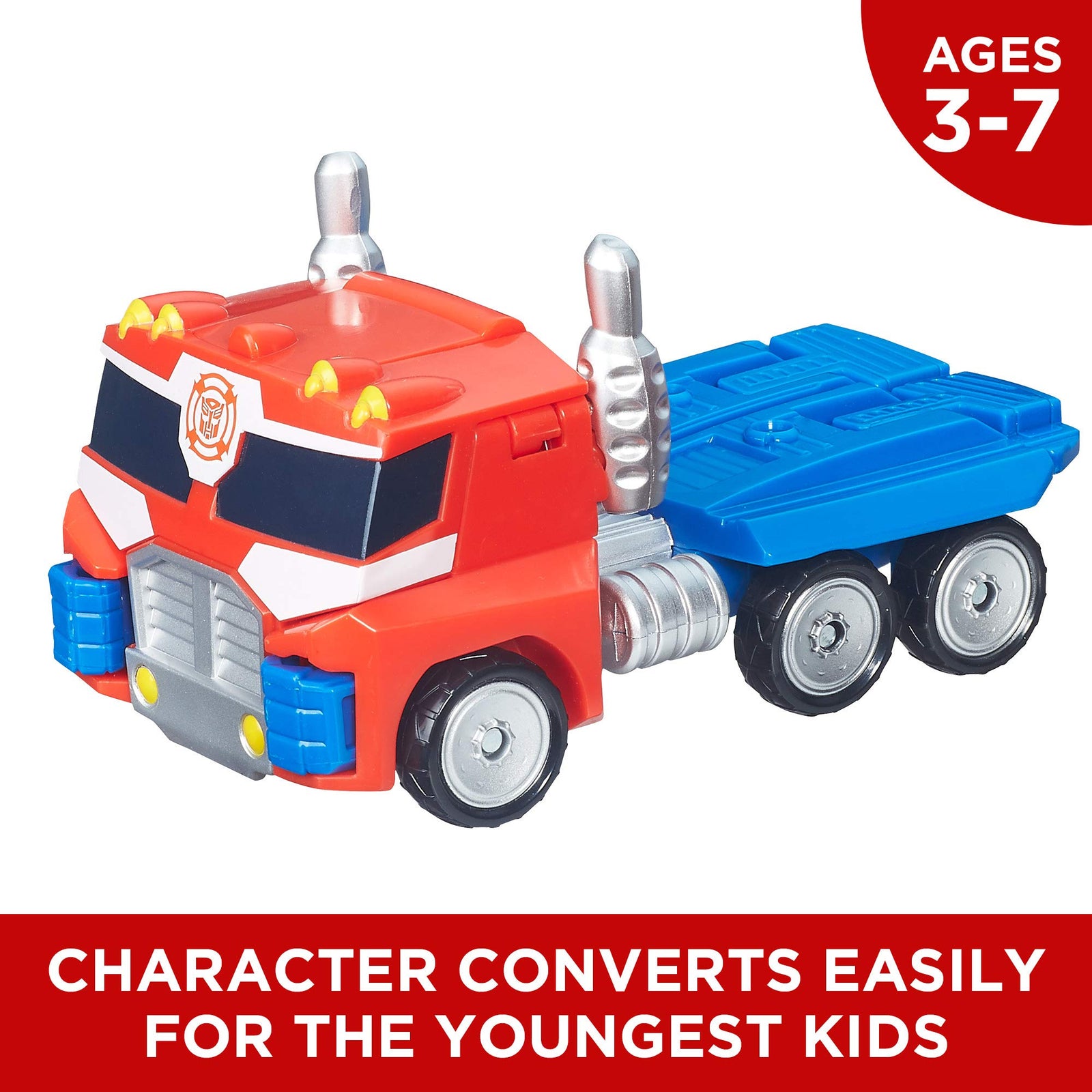 Playskool Heroes Transformers Rescue Bots Energize Optimus Prime Action Figure, Ages 3-7 (Amazon Exclusive)