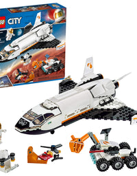 LEGO City Space Mars Research Shuttle 60226 Space Shuttle Toy Building Kit with Mars Rover and Astronaut Minifigures, Top STEM Toy for Boys and Girls (273 Pieces)
