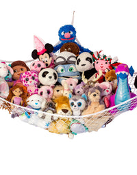 Lilly's Love Stuffed Animal Storage Hammock - Large "STUFFIE Party Hammock" - Organize Stuffed Animals and Children's Toys with this Stuffed Animal Net
