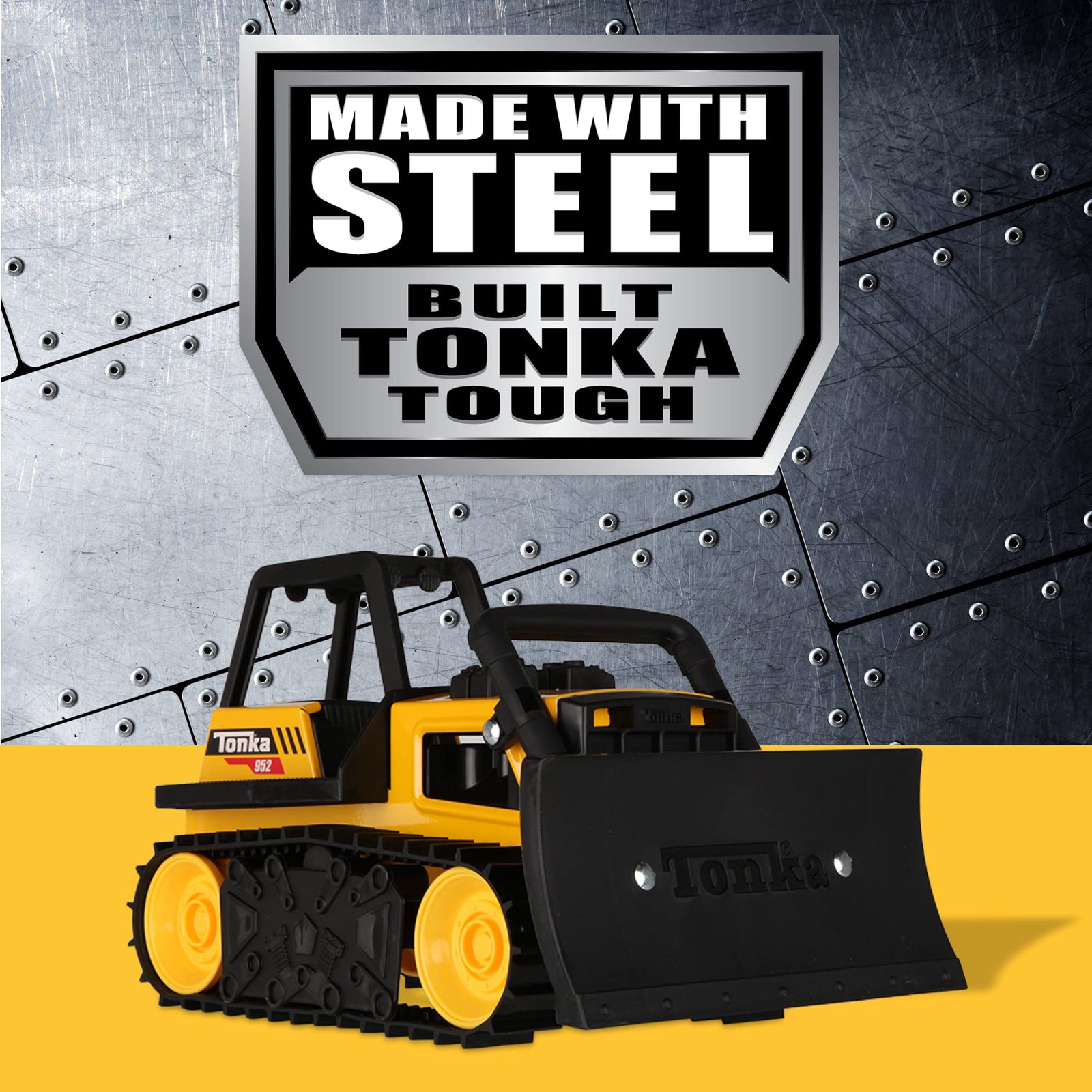 Tonka - Steel Classics Bulldozer, Frustration-Free Packaging (FFP)