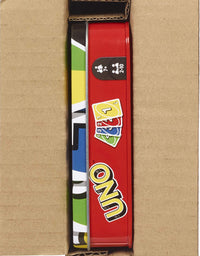 UNO Family Card Game, with 112 Cards in a Sturdy Storage Tin, Travel-Friendly, Makes a Great Gift for 7 Year Olds and Up [Amazon Exclusive]
