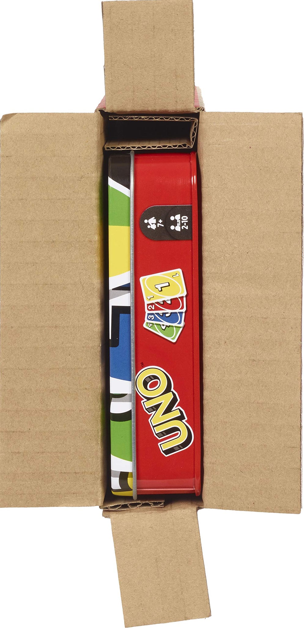 UNO Family Card Game, with 112 Cards in a Sturdy Storage Tin, Travel-Friendly, Makes a Great Gift for 7 Year Olds and Up [Amazon Exclusive]