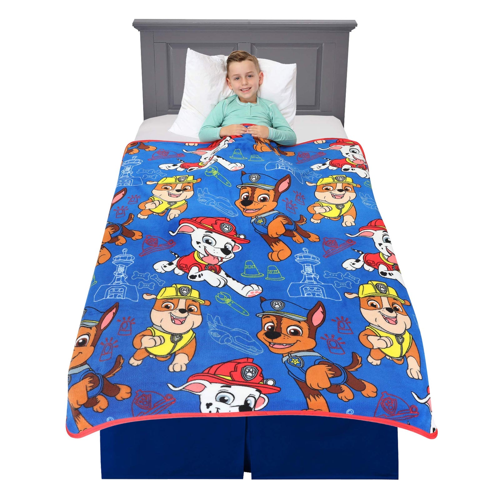 Franco Kids Bedding Super Soft Plush Throw Blanket, 46" x 60", Paw Patrol
