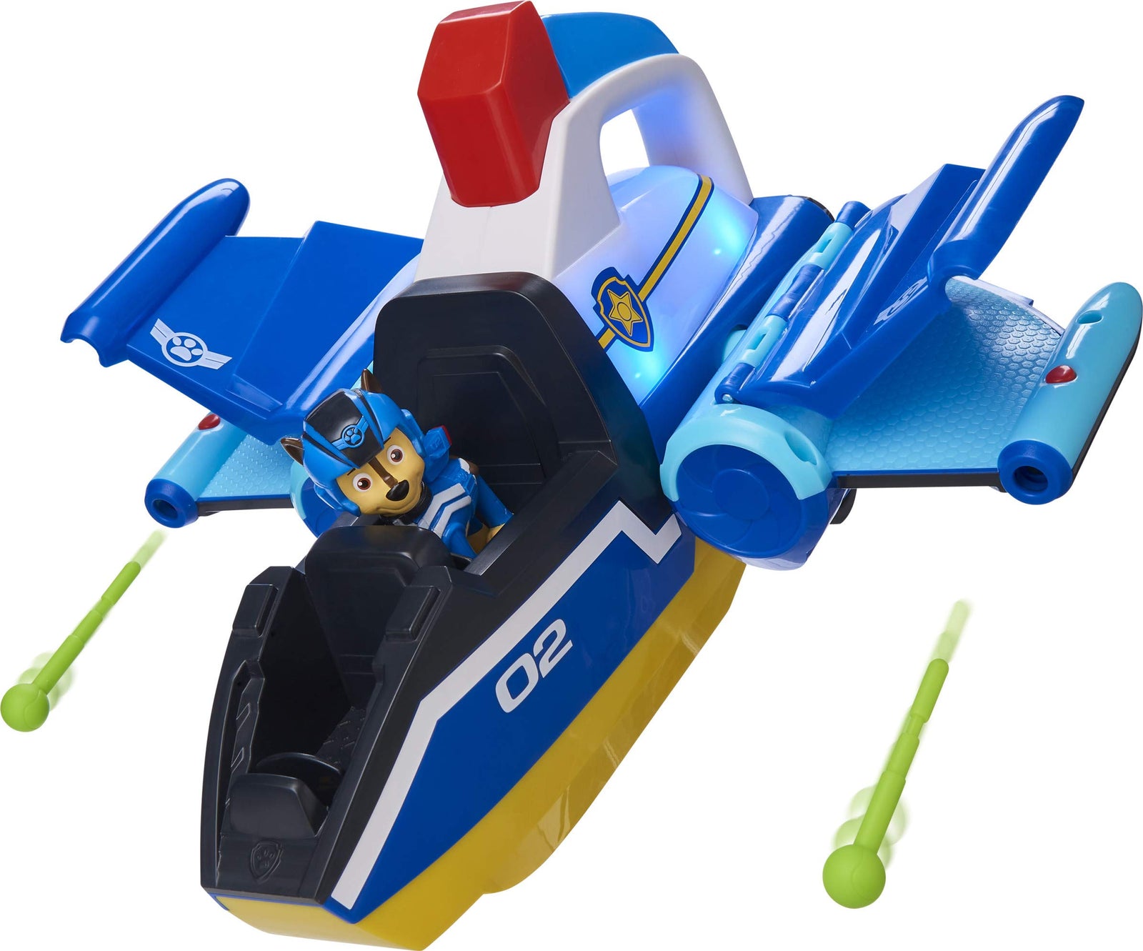 Paw Patrol, Jet to The Rescue Deluxe Transforming Spiral Rescue Jet with Lights and Sounds, Amazon Exclusive