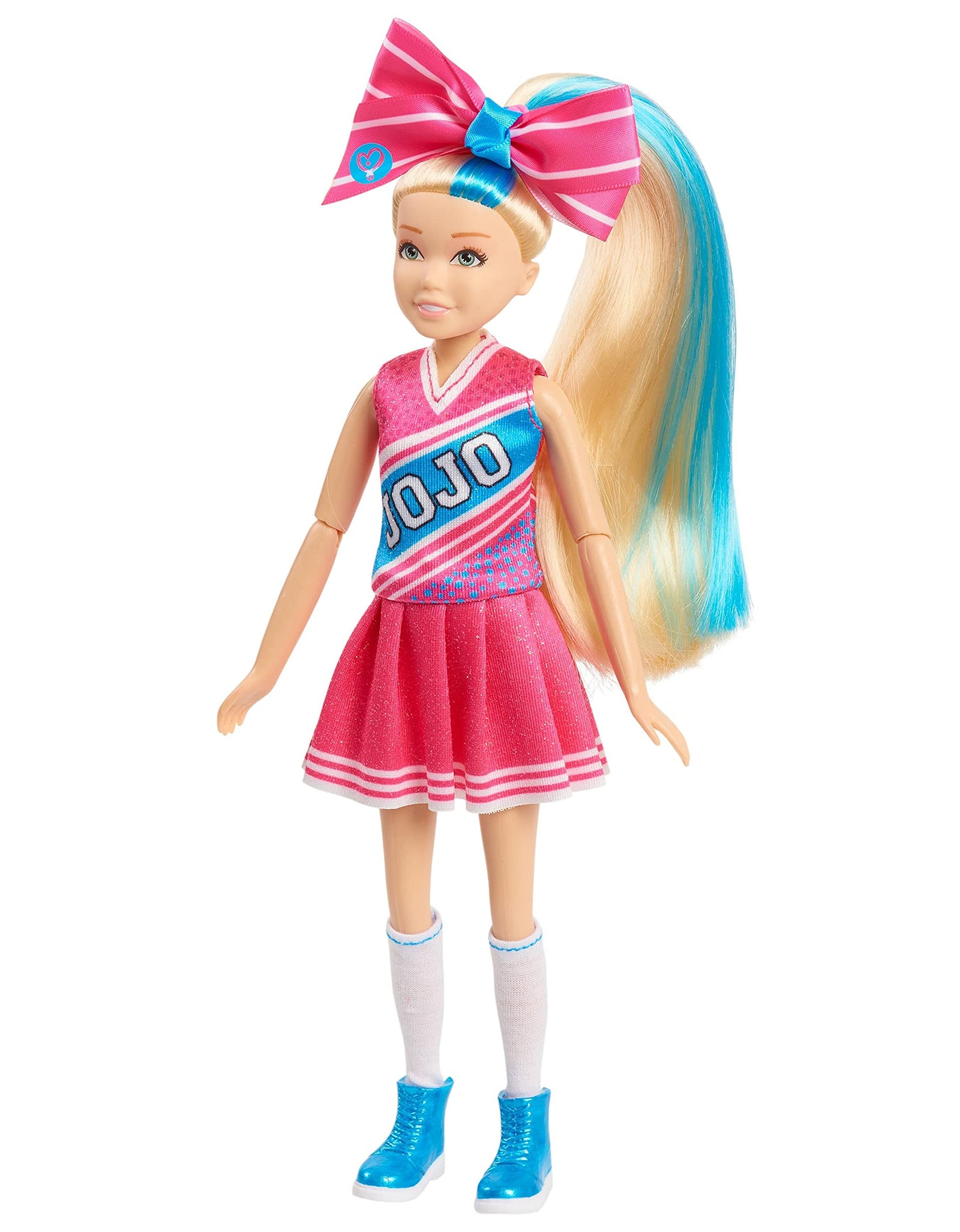 JoJo Siwa 10 Inch Singing Doll, Sings High Top Shoes, Pink Cheerleading Outfit and Accessories, by Just Play