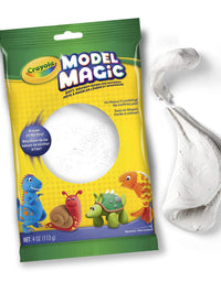 Crayola Model Magic White, Modeling Clay Alternative, At Home Crafts for Kids, 4 oz, Model Number: 57-4401
