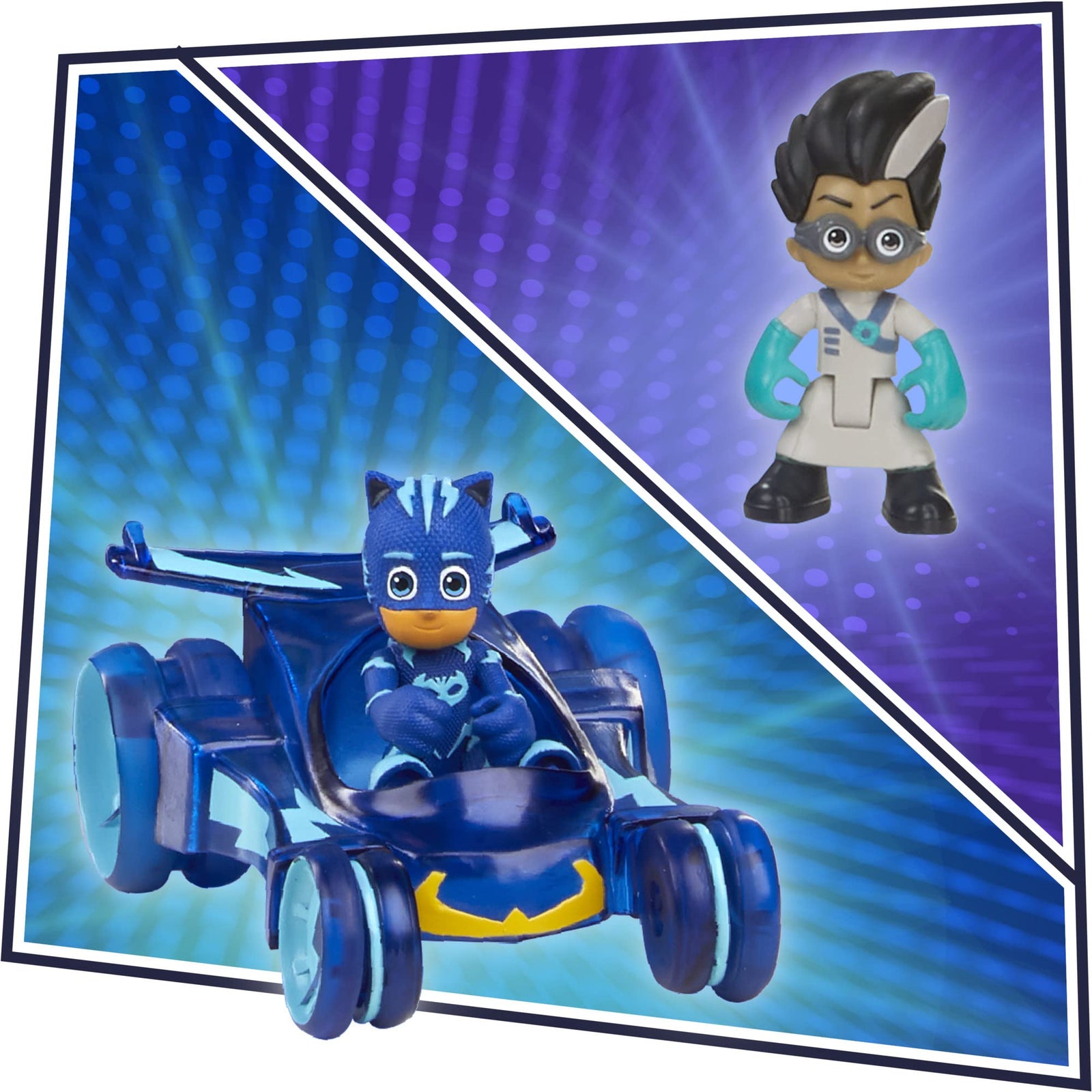PJ Masks Deluxe Battle HQ Preschool Toy, Headquarters Playset with 2 Action Figures, Cat-Car Vehicle, and More for Kids Ages 3 and Up