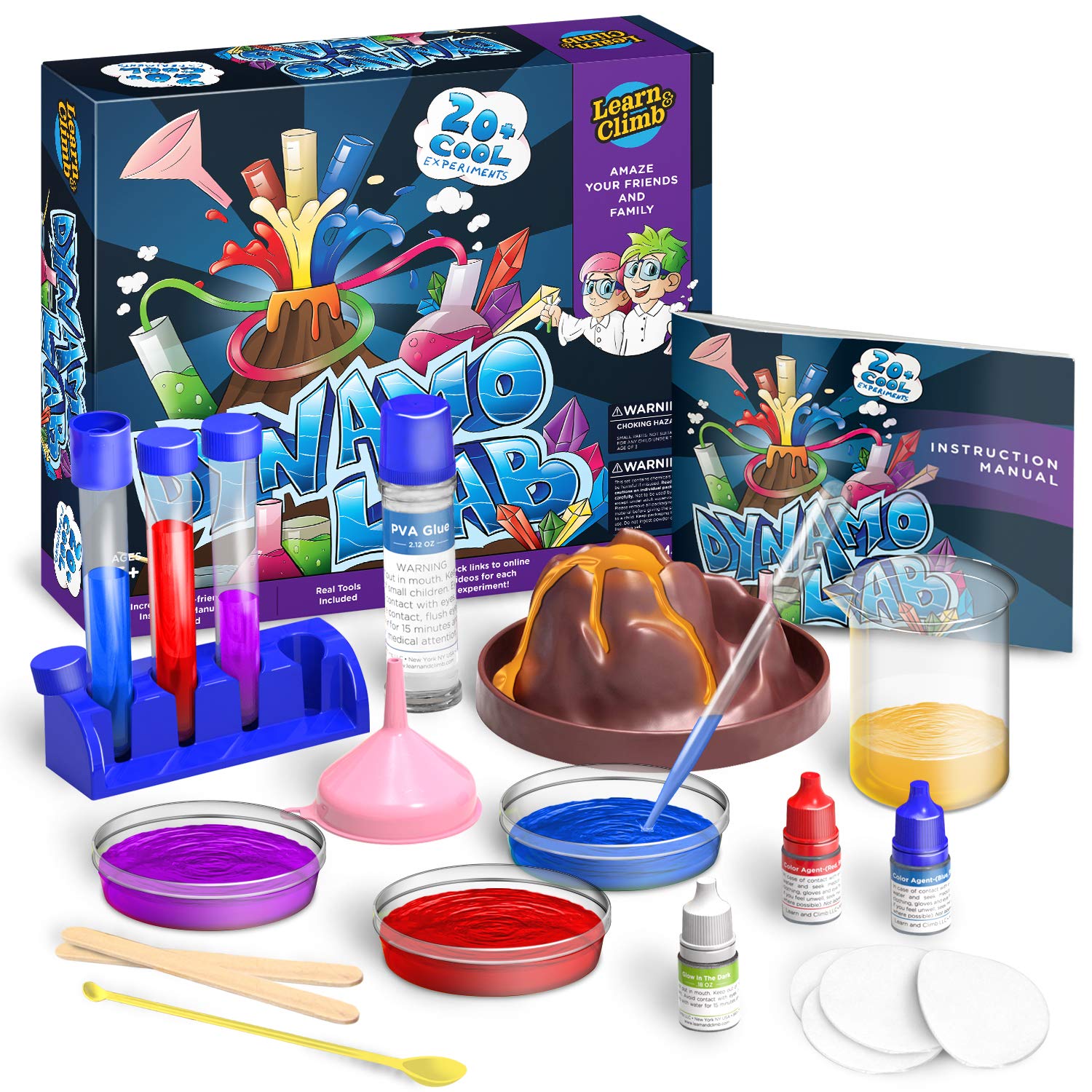 Science Kit for Kids - 21 Experiments Science Set, Great Gifts for 6, 7, 8 , 9+ Year Old Girls and Boys