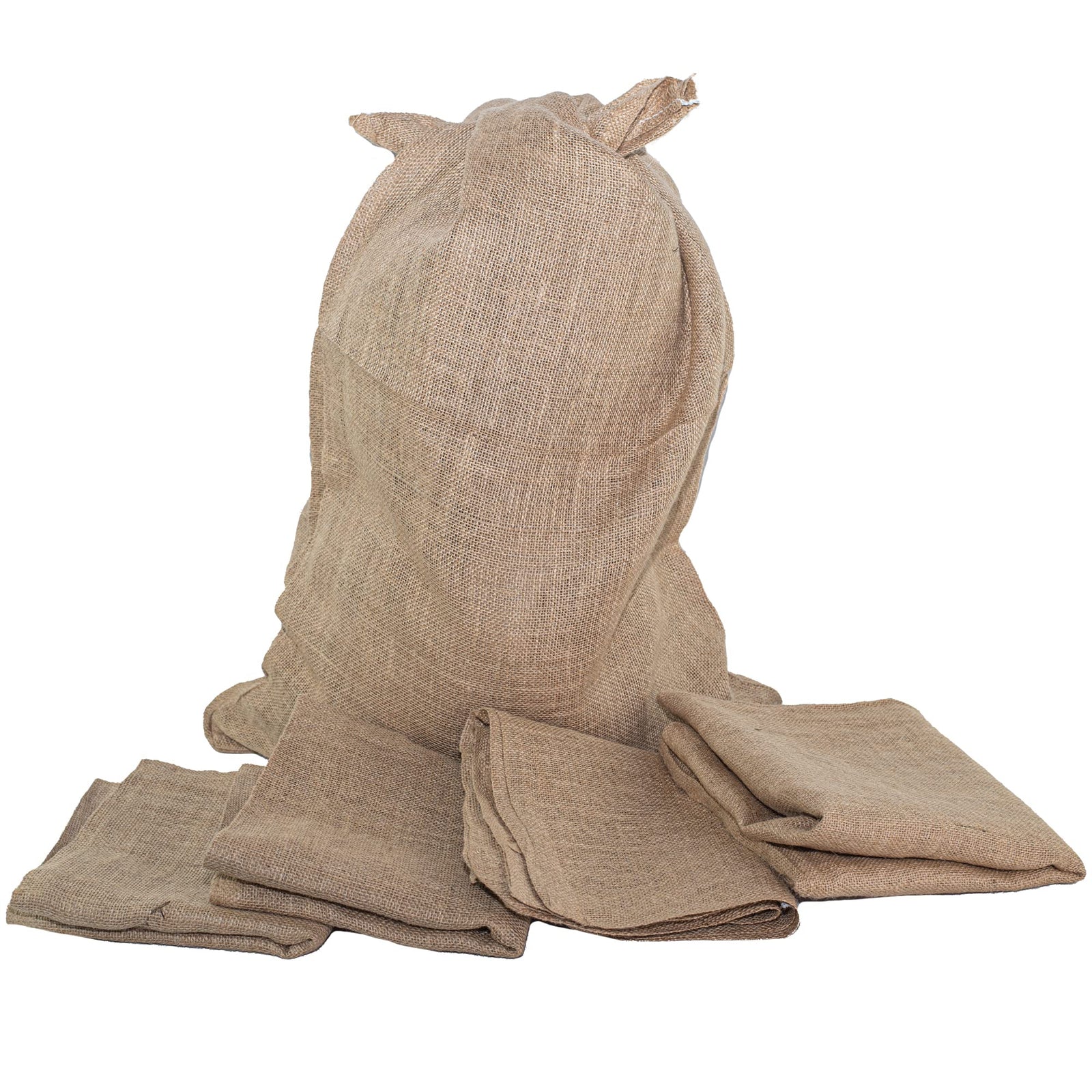 SGT KNOTS Burlap Bag - 24" x 40" Large Gunny Bags - 100% Biodegradable Reusable Food-Safe Sacks Perfect for Outdoor Games and Races Storing Vegetables and More Available in Single, 4, 6 and 8 Packs