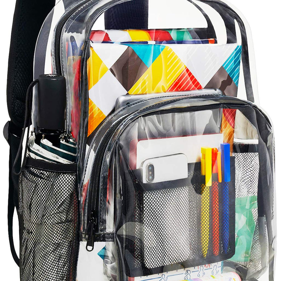 Vorspack Clear Backpack Heavy Duty PVC Transparent Backpack