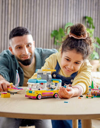 LEGO Friends Forest Camper Van and Sailboat 41681 Building Kit; Forest Toy; New 2021 (487 Pieces)
