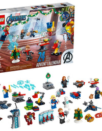 LEGO Marvel The Avengers Advent Calendar 76196 Building Kit, an Awesome Gift for Fans of Super Hero Building Toys; New 2021 (298 Pieces)
