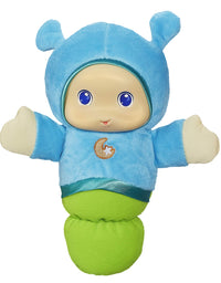 Playskool Lullaby Gloworm Toy with 6 lullaby tunes, Blue (Amazon Exclusive) Blue, Green
