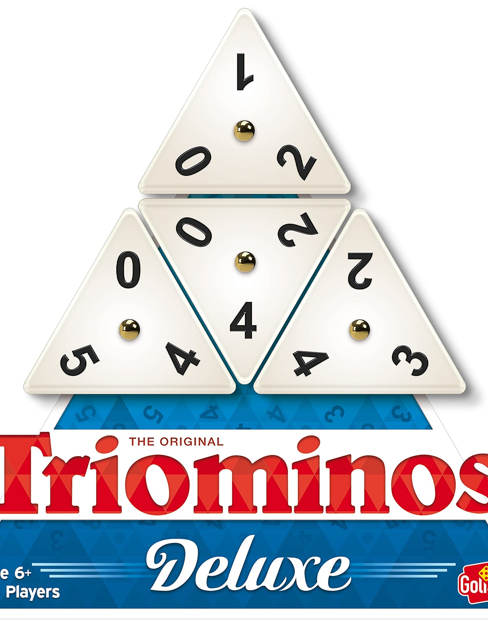 Pressman Tri-Ominos - Deluxe Edition Triangular Tiles with Brass Spinners