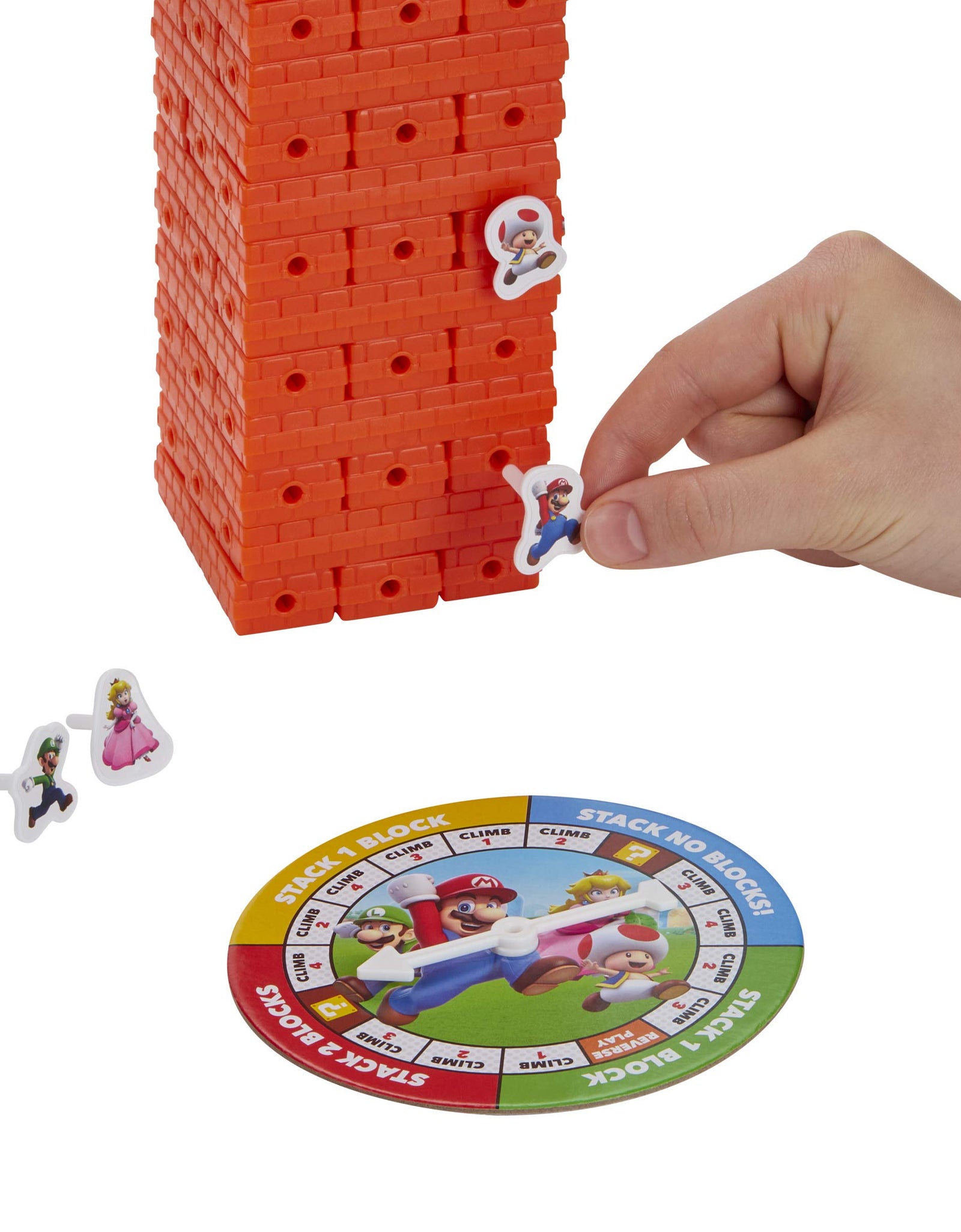 Hasbro Gaming Jenga: Super Mario Edition Game, Block Stacking Tower Game for Super Mario Fans, Ages 8 and Up