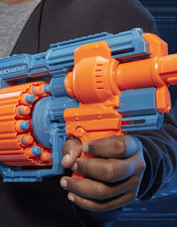 NERF Elite 2.0 Shockwave RD-15 Blaster, 30 Darts, 15-Dart Rotating Drum, Pump-Action Slam Fire, Built-in Customizing Capabilities
