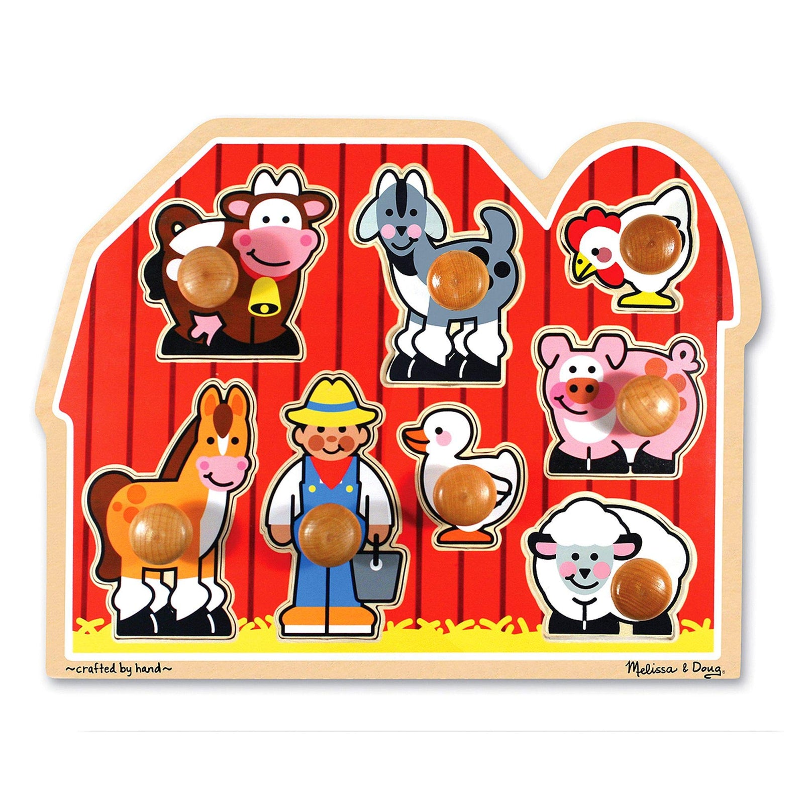 Melissa & Doug Farm Animals Jumbo Knob Wooden Puzzle