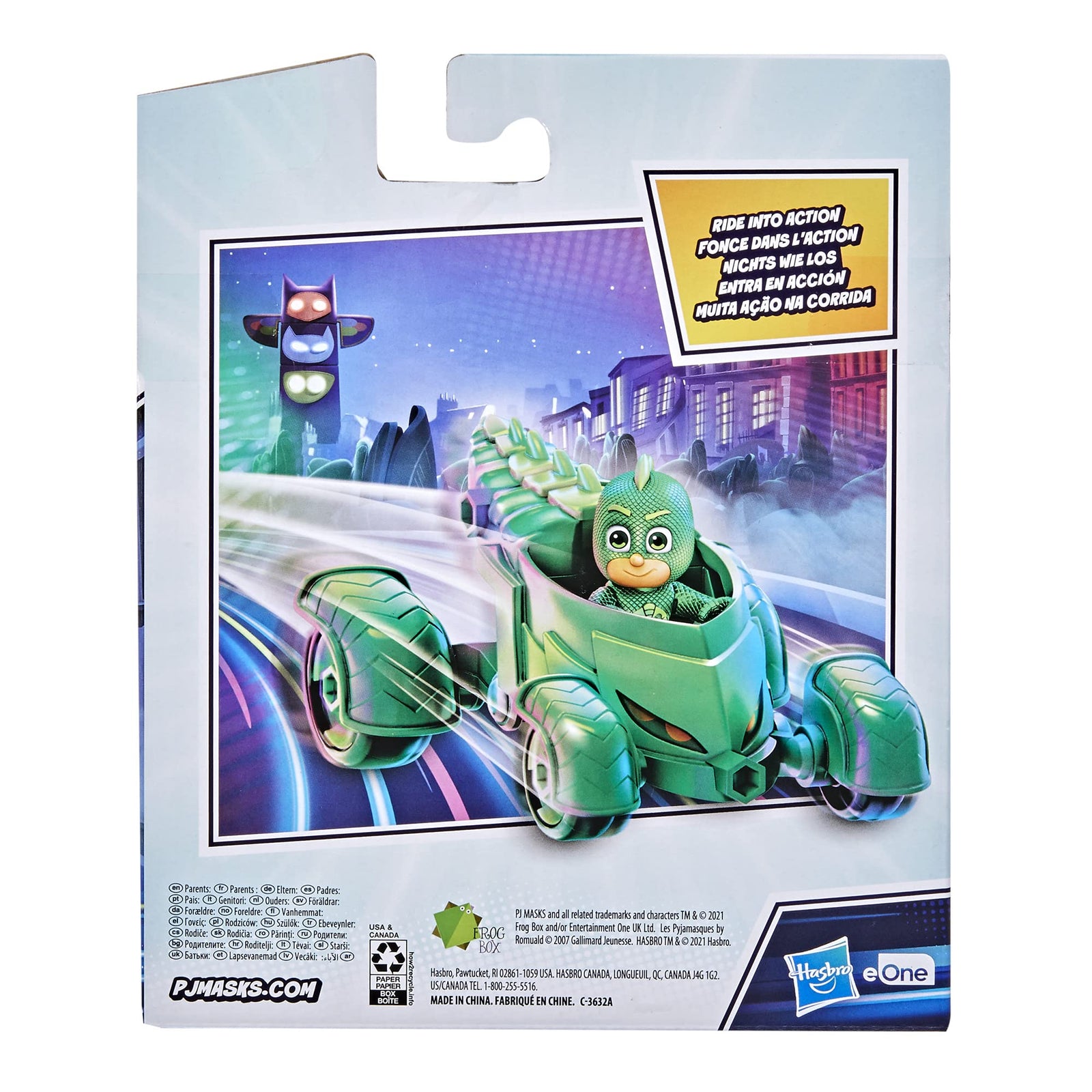 PJ Masks Gekko-Mobile Preschool Toy, Gekko Car with Gekko Action Figure for Kids Ages 3 and Up