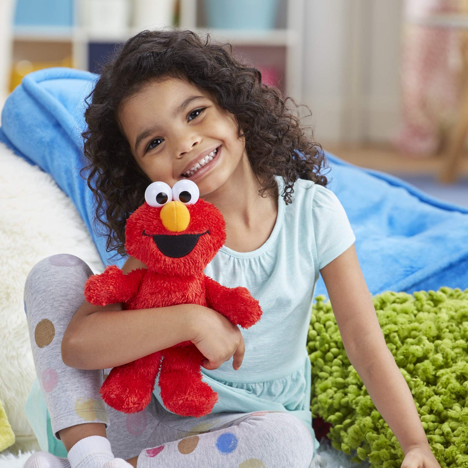Sesame Street Little Laughs Tickle Me Elmo, Talking, Laughing 10-Inch Plush Toy for Toddlers, Kids 12 Months & Up