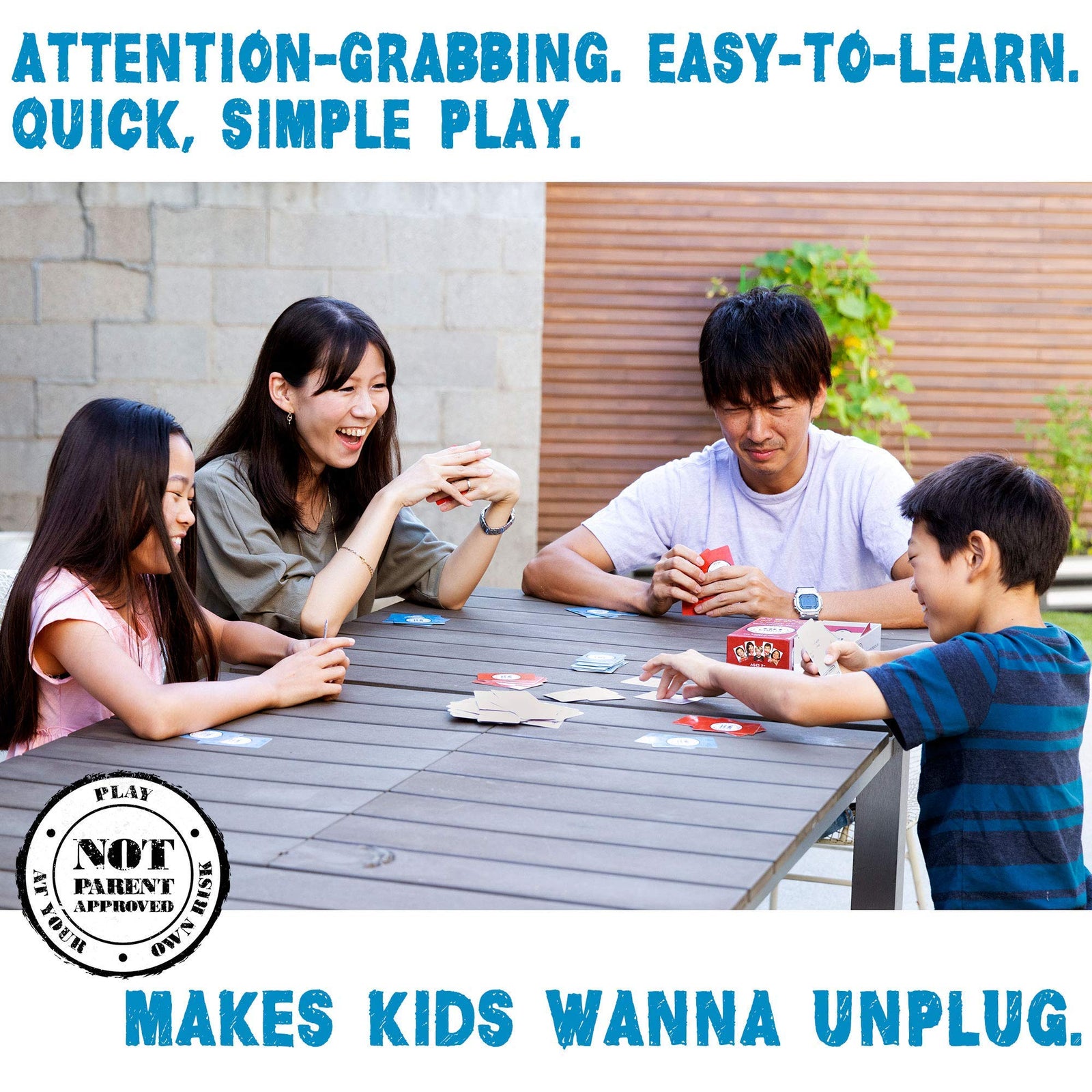 Not Parent Approved: A Fun Card Game and Gift for Kids 8-12, Tweens, Teens, Families and Mischief Makers – The Original, Hilarious Family Party Game